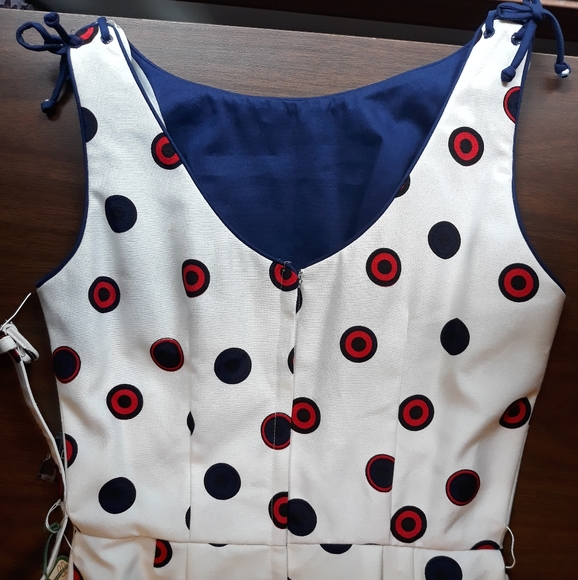 60s Polka-Dot Cocktail Dress - Picture 8 of 11